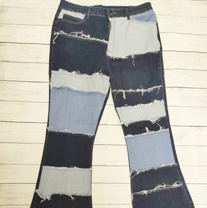 Plus size denim jeans